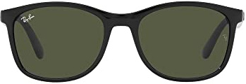 Ray-Ban Unisex 0rb4374 Sonnenbrille, Schwarz/Grün, 56