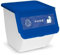 Acan Contenedor plástico apilable con ruedas, organizador de basura, caja de almacenamiento de residuos, reciclaje (Papel, 36 litros, 36 x 38,5 x 38 cm)