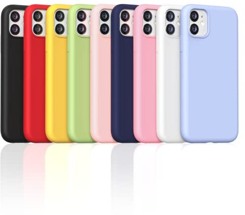 Oududianzi - Cover compatibile con iPhone 11 Custodia, Case Morbida in Silicone TPU, Sottile e leggero e Antiurto Antigraffio Flessibile Gomma Protettiva Case - [ 9 Colori ]