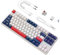ATTACK SHARK K87 Mechanische Tastatur KTL 87 Tasten Hot-Swap-fähige Mini-Bluetooth-Gaming-Tastatur mit RGB-Hintergrundbeleuchtung, Typ-C-Kabel, Spiralkabel, wiederaufladbarer 3000-mAh-Akku
