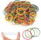 Gummibänder, 200 Stücke Mehrfarbige Elastische Haargummis, Klein Gummibänder, Elastische Gummibänder, Gummiringe, Gemischte Elastische für Kinder Mädchen Damen Frisuren