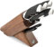 Ceppo Obliquo in Legno di Ciliegio 5 Coltelli 1 Forbice Sanelli Sakura Nero/Bianco