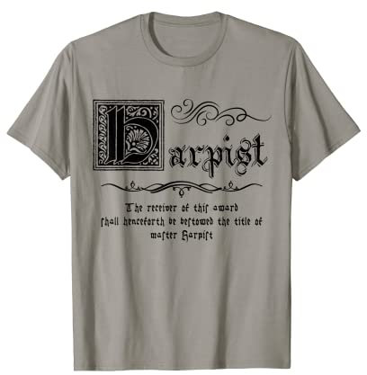 Mittelalter Meister Harfe | Harfe T-Shirt