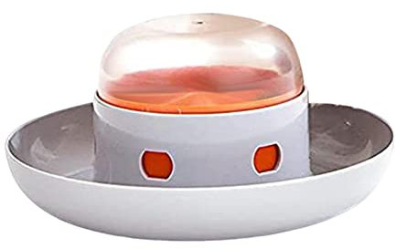 MagiDeal Dog Food Dispenser Bowl Interactive Push Button Leakage Treat Dispensing Dog Enrichment Toys Puppy Feeding for Indoor Small/Large Breeds