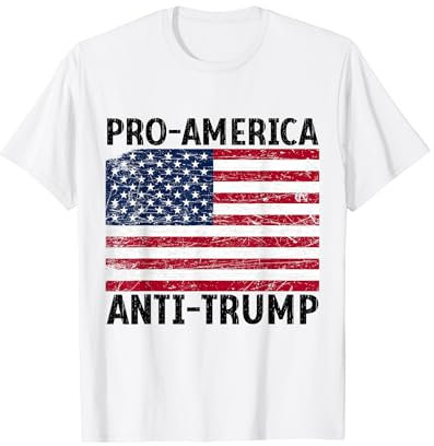 Pro-Amerika Anti-Trump Shirt - Amerikanische USA Flagge T-Shirt