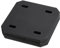 QUARKZMAN Placa de Reparación Plana de 120X120mm, 4mm de Grosor, Soporte Recto de Unión para Reparación de Madera, Unión, Negro, 6 Unidades