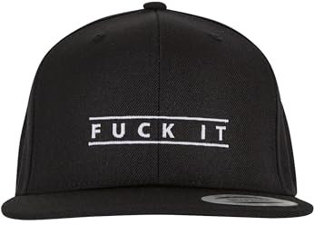 Mister Tee Unisex Fuck It Classic Snapback one Size blk/blk