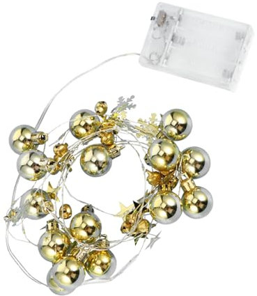Warmhm 1 Stück Schnur Wunsch flasche Lichterkette Weihnachtsbeleuchtung weihnachtsvorhang licht christmas-decorations christmas decoations Dekor weihnachtsdeko Hängende Lichtparty LED
