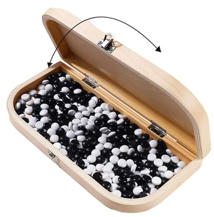 yanwuwa Go and Gobang Combo Pädagogisches Puzzlespiel Für Die Intellektuelle Entwicklung Café Schachbrett Traditionelle Spiele Brettspiele Für Erwachsene Und Familie