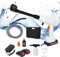 Cordless Pressure Washer Gun, Jet Washers/Pressure Washers 21v max 40 Bar with 6-in-1 and Adjustable Nozzle 2 Batteries, Jet Wash for Fence, Car, Floor Watering, Vegetables (White)