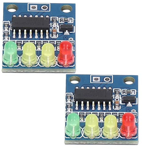 2Pcs Battery Level Indicator Module Capacity Tester Board 4 Phase 12V with 4pcs LED Professional Accessories