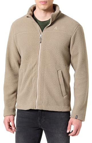 Schöffel Herren CIRC Fleece Jk Style Purga MNS, kreislauffähige Fleecejacke aus kuscheligem Sherpa Fleece, wärmende, schnell trocknende Outdoor Jacke mit fast 100 % Recyclingfähigkeit