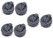 Garneck 6 Piezas tapa del vaso de la licuadora accesorio de licuadora Ninja accesorio batidoras exprimidoras accesorios para licuadora ninja piezas de repuesto para licuadora Black