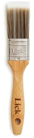 Lick 1.5 inch Bamboo Flat Paint Brush – Soft Paint Brush, For DIY & Home Decorating, Sustainable, Bamboo, Professional Flat Brush, Recycled Steel Handle, 1.5-inch Bristle Brush