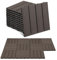 ISOISL 110er Set WPC Terrassenfliesen, 30x30cm Balkonfliesen Klickfliesen, WPC Fliesen für 10m², Bodenbelag mit Drainage und Klicksystem, Terrassendielen Wasserfest, für Balkon Terrasse, Kaffee