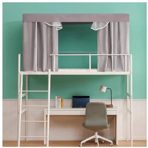 Generisch Etagenbettzelt, Twin-Baldachin, Bettvorhang, 4 Eckpfosten, Baldachin, Bettrahmen, Etagenbett-Überdachung, Zelt, Twin-Top-Etagenbett-Zelt, Baldachin, mit Stangen, L