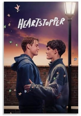LKKHPEP Heartstoper-Poster, TV-Serie, Poster, Leinwand, Wandkunst, dekorative Wohnkultur, Gemälde für Wohnzimmer, Schlafzimmer, 30 x 45 cm, ungerahmter Stil
