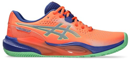 ASICS Herren Gel-Challenger 15 Padel Sneaker, Vivid Coral Dark Cobalt, 43.5 EU