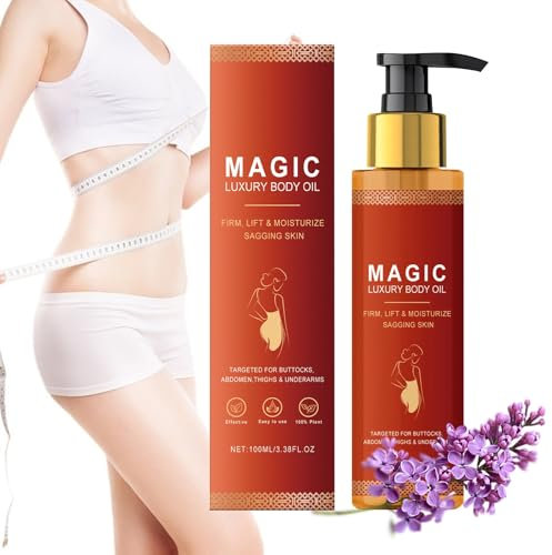 Liora Life Körperöl, Liora Life Lifting Körperöl Straffend, Magic Luxury Body Oil, Glow Straff Magic Huile Prodigieuse für Trockene Haut, Linien, Durchhängen Haut, Pflegeöl(100ml*1pc)
