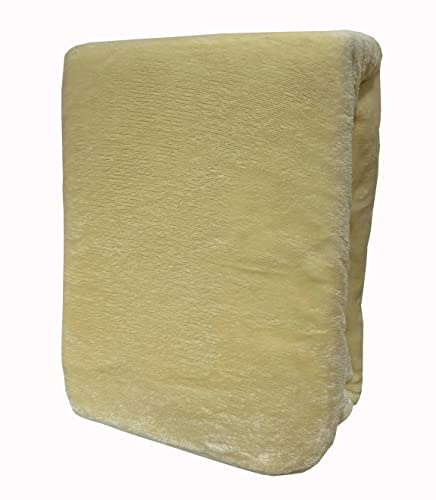 Leonado Vicenti Spannbettlaken Set Beige 200x220 warme kuschelige Premium Cashmere Touch Wasserbett Boxspringbett Teddy Bettlaken Fleece Plüsch Betttuch