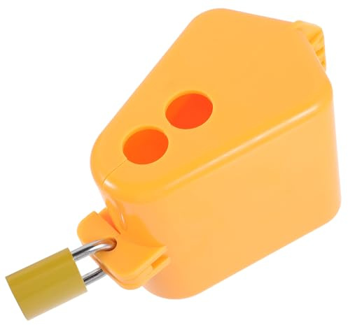 FENICAL Water Tap Lock -Proof Yellow Plastic Water Spigot Lock Cover Simple to Use for Secure Tap Protection