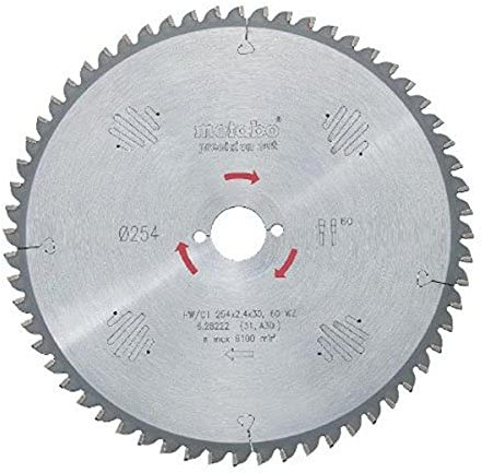 Metabo Kreissaegeblatt HW/CT 210 x 30, 40 WZ 3 Grad, 628037000