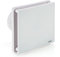 STERR White Bathroom Fan 4 inches / 100 mm - Extractor Fan - Glass Front - Modern Look - BFS100-10 W