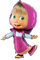 GRABO L161 Bär Folienballon Supershape 41 - 102 cm Mascha - NICHT VERPACKT, Mehrfarbig, super shape
