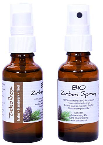 2er Set BIO Zirben-Spray 100% naturrein - 2x 30ml - Kissen und Raum-Spray