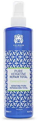 Valquer Keratina Pura Total Repair Tratamiento Capilar de Reparación Profunda y Efecto Inmediato para Cabello Dañado y Seco. Con Phytokeratin y Vitamina B5. Vegano. 300 ml.
