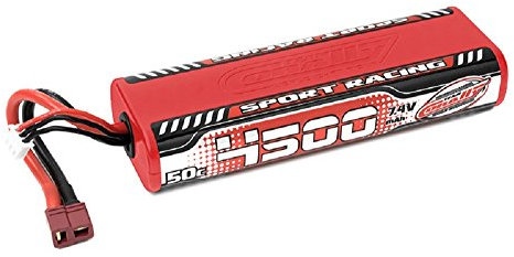 Corally Sport Racing 50c Lipo Battery 4500mah 7.4v Round 2S