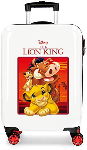 Disney The Lion King Kabinenkoffer Rot 37x55x20 cms Hartschalen ABS Kombinationsschloss 34L 2,6Kgs 4 Doppelräder Handgepäck