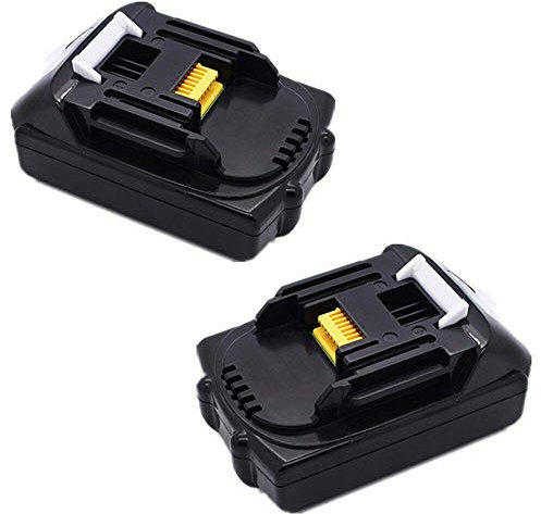FengBP® Lot de 2 batteries de rechange BL1815 BL1830 18 V 1,5 Ah 1500 mAh pour batterie Makita BL1815, BL1815 N, 194205-3, 194309-1, 196235-0, 194513-2 LXT400 BMR100 BHP451 BHP452