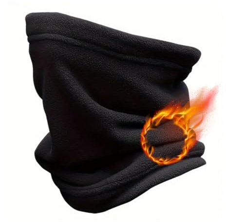 ASD Accessories Winter Fleece Neck Warmer, Polar Fleece Neck Warmer Winter Snood Tube Thermal Fleece Windproof Skiing, Motorbike Cycling Hood Unisex for Outdoor Sports
