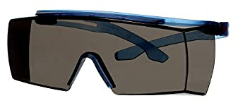 3M™ SecureFit™ 3700 Überbrille, blaues Gestell, Scotchgard™ Antibeschlag-/Antikratz-Beschichtung (K&N), graue Scheibe, SF3702SGAF-BLU