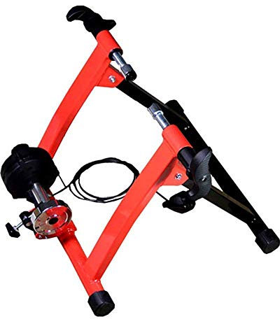 Ellipsentrainer Cross Trainer Fahrradtrainer No Noise Cycling Training Gerät Leitungsgesteuerte Fahrradparkuhr Indoor Internet Magnetowiderstand für Indoor-Training (Farbe: Rot Grö