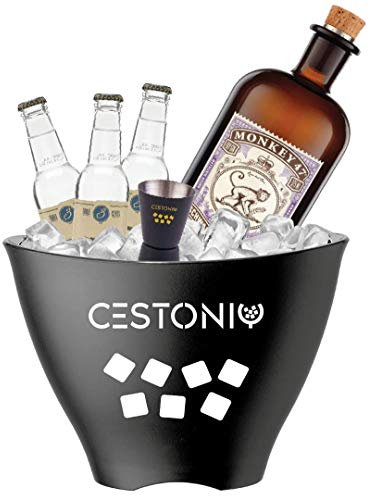 Monkey 47 confezione regalo gin | Cestonic, Box Regalo per gli amanti del Gin Tonic! | Kit con Spezie, acqua tonica e set accessori!