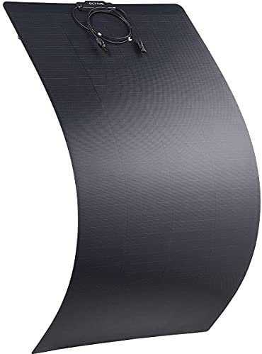 ECTIVE Monokristallin SSP Solarpanel - flexibel, 150W, flexible Solarzellen - Monokristallines Photovoltaic PV Solarmodul, Sonnenkollektor für 12V/24V Batterien, Wohnwagen, Camping, Wohnmobil, Boot