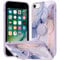 Yoedge Phone Case for iPhone 8 / iPhone 7 / SE 2022 / SE 2020 4.7,360° Ring Holder Kickstand Support Magnetic Car Mount, Slim Silicone Soft TPU Shockproof Protection Matte Case for Women Girls,Marble