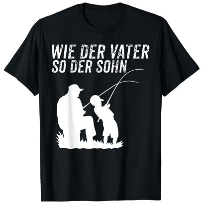 Wie der Vater so der Sohn | Angeln Papa Sohn Partnerlook T-Shirt