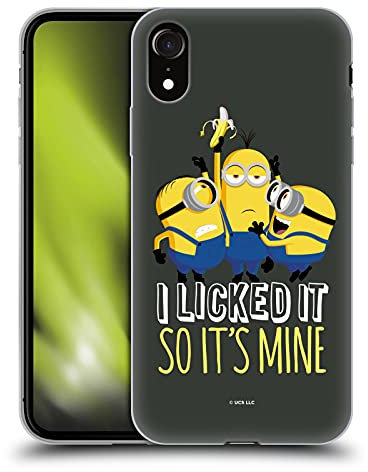 Head Case Designs Licenciado Oficialmente Minions Rise of GRU(2021) Plátano Humor Carcasa de Gel de Silicona Compatible con Apple iPhone XR