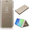 CrazyLemon Smart Hülle für Samsung Galaxy A31 / A51 4G 5G, Spiegel Folio Flip Schutzhülle Intelligent Automatischer Schlaf Aufwachen Funktion Handytasche - Gold