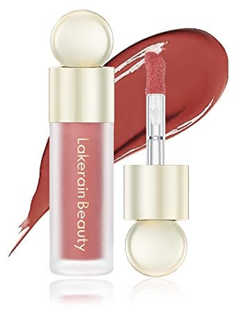 Prreal Liquid Blush, Velvet Cream Blush Face Makeup, Matte Soft Liquid Blusher for Cheek, Long-lasting and Waterproof, Dewy Finish Cheek Tint Blush to Create Natural-looking Flush, Brick Red