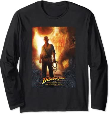 Lucasfilm Indiana Jones Kingdom of the Crystal Skull Poster Langarmshirt