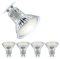 NICEOO GU10 LED Bulbs Dimmable, Daylight White 5000K, 6W 655LM, 75W Halogen Equivalent, Energy Saving Light Bulbs, PAR16 Spotlight Bulb, AC 230V, 120° Beam Angle, Pack of 6