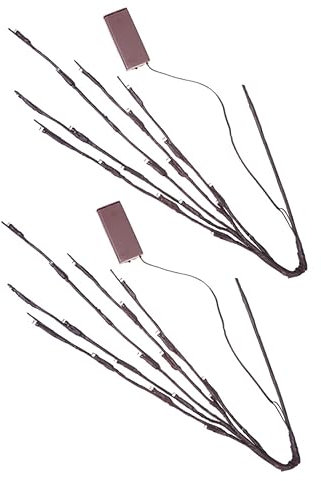 ABOOFAN 2 Stück Party-Szenenlicht Party-Deko-Licht AST-Lichter Led-Zweige Licht Led-Lampe Leuchtende Zweige Schlafzimmer- Zweige Licht Led-Batterie AST Baum