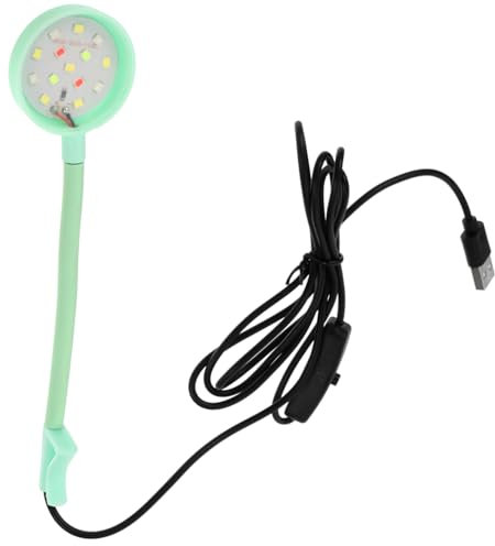 DOITOOL Kompakte Aquarium Lampe Mit Einstellbarem Licht Wasserdichte Leichte Beleuchtung Für Kleine Aquarien Drehbar Installieren Für Wasserpflanzen Und Fische