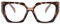 AOOLIA Katzenauge Lesebrille für Damen, Modisch Brillengestelle Damen Blaulichtfilter Brille lesebrillen TR 90 UV Schutzbrille (Braun, 2, Dioptrien)