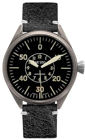 Aristo Herren Uhr Armbanduhr Vintage Fliegeruhr Cockpit 43 Automatik 7H148