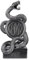 Inter, Statua in Resina Unisex Adulto, Argento, Regular